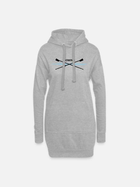 Rudern - Hoodie-Kleid - Grau meliert