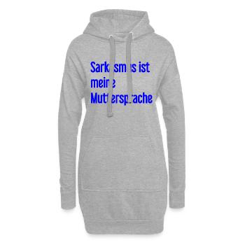 Sarcasmo Pro - Sudadera vestido con capucha - gris jaspeado - delante