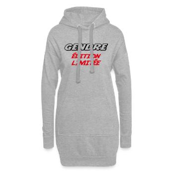 GENDRE édition limitée - Sweat-shirt à capuche long Femme - gris chiné - Devant