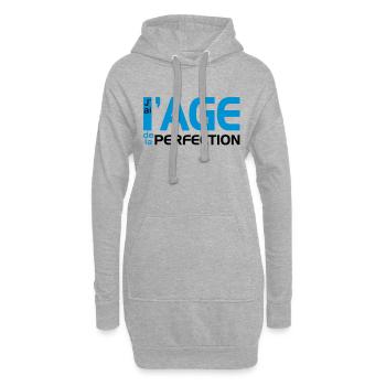 L'Age de la Perfection (2c) - Hoodie-Kleid - Grau meliert - Vorne