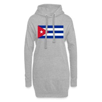 Kuba - Hoodie-Kleid - Grau meliert - Vorne