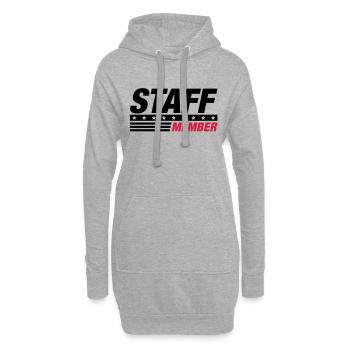 staff - Hoodie-Kleid - Grau meliert - Vorne