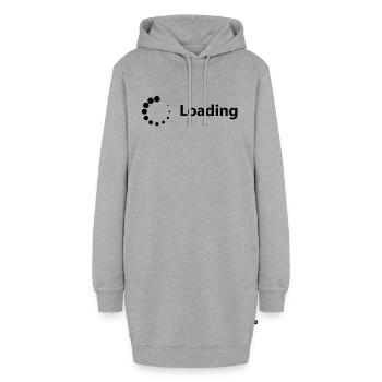 Loading - Hoodie-Kleid - Grau meliert - Vorne