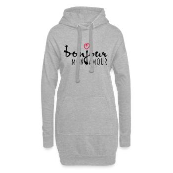 BONJOUR MON AMOUR - Hoodie-Kleid - Grau meliert - Vorne