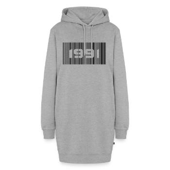 Année de naissance Anniversaire Né en 1991 - Fabriqué en 1991 - Sweat-shirt à capuche long Femme - gris chiné - Devant