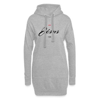 Jésus - Sweat-shirt à capuche long Femme - gris chiné - Devant