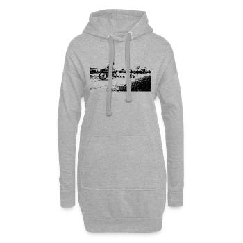 MTB MTB bike BMX - Hoodie-Kleid - Grau meliert - Vorne
