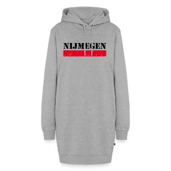 Nijmegen Vintage - Hoodie-Kleid - Grau meliert - Vorne