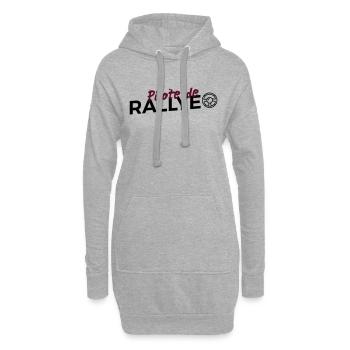 Pilote de Rallye - Sweat-shirt à capuche long Femme - gris chiné - Devant