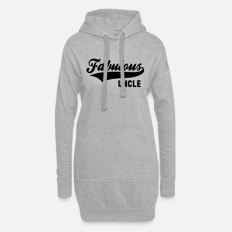 Fabulous UNCLE - Hoodie-Kleid - Grau meliert