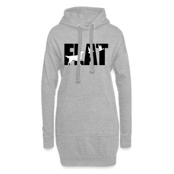 Flattie is happy - Hoodie-Kleid - Grau meliert - Vorne