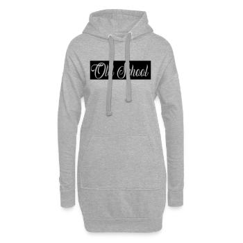 Old School - Hoodie-Kleid - Grau meliert - Vorne