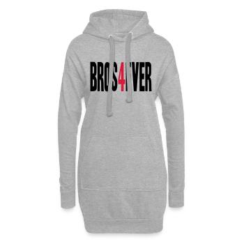 Bros 4 Ever - Hoodie-Kleid - Grau meliert - Vorne