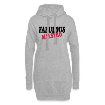 Fabulous maestro 111 - Hoodie-Kleid - Grau meliert - Vorne