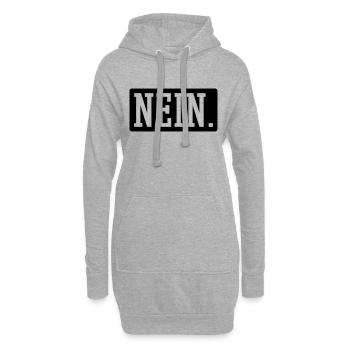 Nein - Hoodie-Kleid - Grau meliert - Vorne