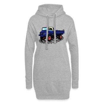 Unimog - Oldtimer - Offroad - Dispositif moteur universel - Sweat-shirt à capuche long Femme - gris chiné - Devant