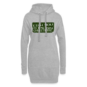 fun fish hook carolina fish under the tree - Hoodie-Kleid - Grau meliert - Vorne