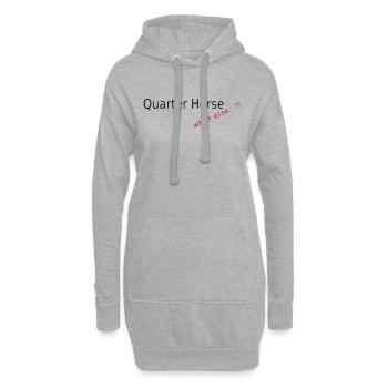 Quarter Horse, quoi d'autre - Sweat-shirt à capuche long Femme - gris chiné - Devant