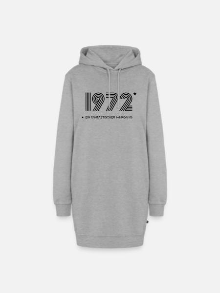 Fantastischer Jahrgang 1972 Geboren 1972 - Hoodie-Kleid - Grau meliert