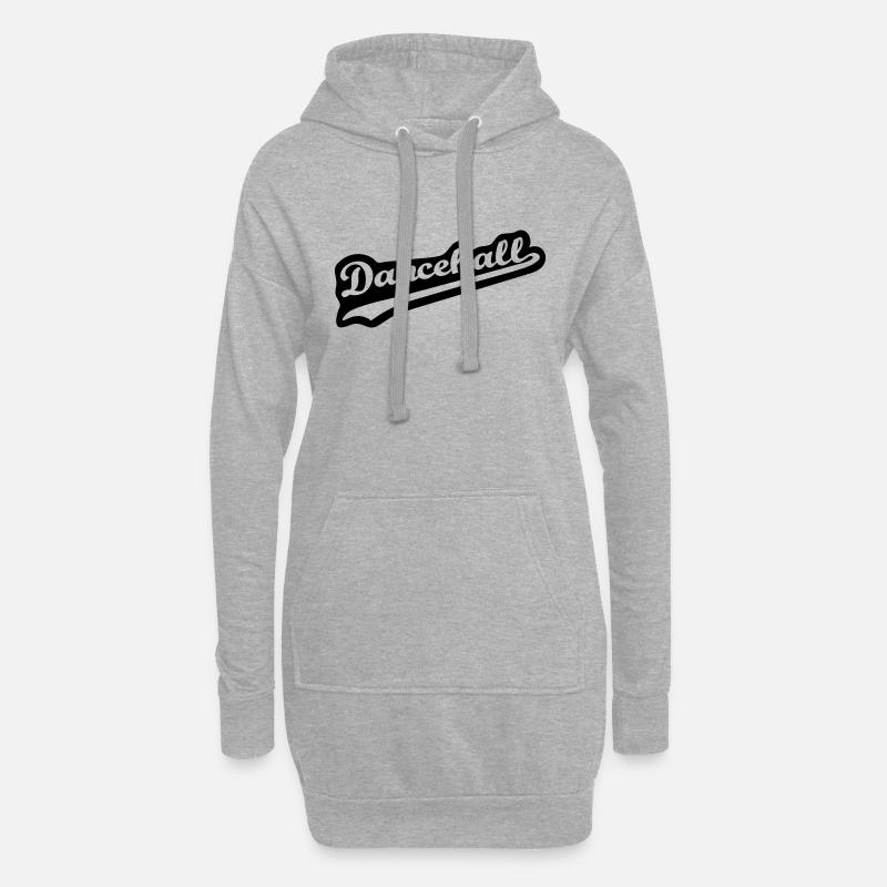 Dancehall - Hoodie-Kleid - Grau meliert