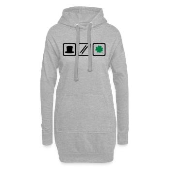 Schornsteinfeger - Hoodie-Kleid - Grau meliert - Vorne