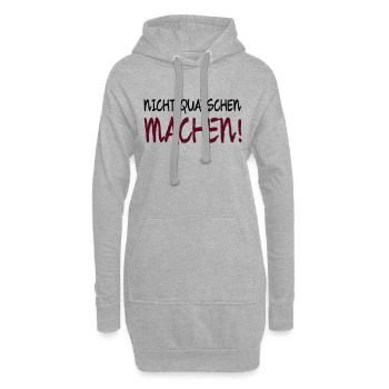 NICHT QUATSCHEN MACHEN! - Hoodie-Kleid - Grau meliert - Vorne