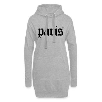 Paris Frankreich Paris France - Hoodie-Kleid - Grau meliert - Vorne