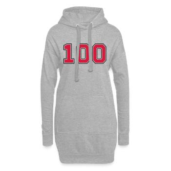 100__f2 - Hoodie Dress - heather grey - Front