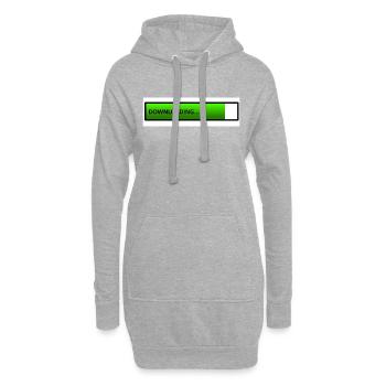 téléchargement - Sweat-shirt à capuche long Femme - gris chiné - Devant