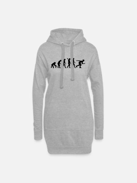 Evolution Inline Skating - Hoodie-Kleid - Grau meliert