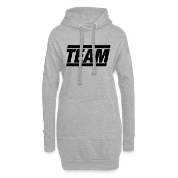 ÉQUIPE - Sweat-shirt à capuche long Femme - gris chiné - Devant
