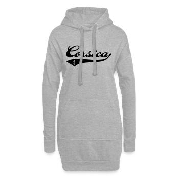 Korsika-Team - Hoodie-Kleid - Grau meliert - Vorne