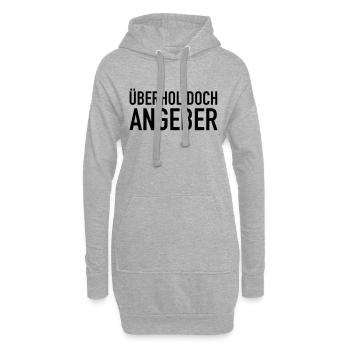 Dépassement encore, show- - Sweat-shirt à capuche long Femme - gris chiné - Devant
