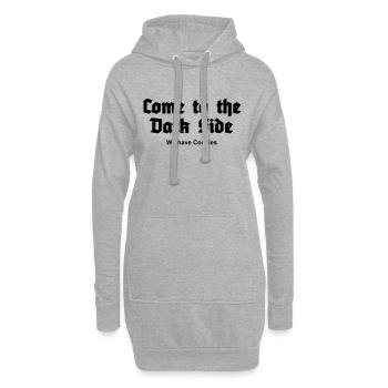 Come to the Dark Side - we have Cookies - Sweat-shirt à capuche long Femme - gris chiné - Devant