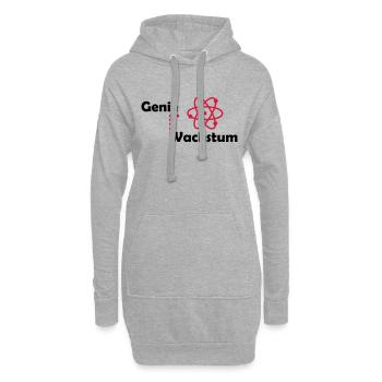 genie im wachstum - Hoodie-Kleid - Grau meliert - Vorne