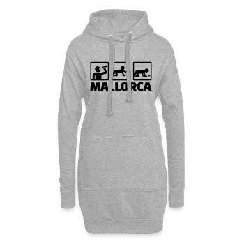 Mallorca - Hoodie-Kleid - Grau meliert - Vorne