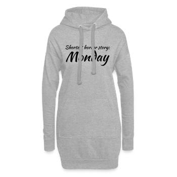Shortest horror story: Monday - Hoodie-Kleid - Grau meliert - Vorne
