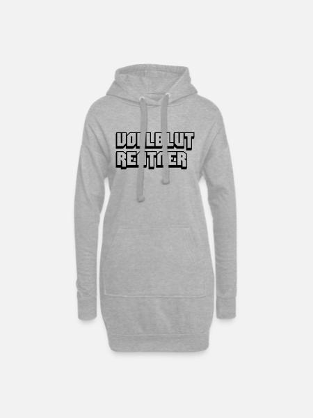 vollblut rentner - Hoodie-Kleid - Grau meliert