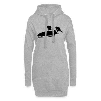 BOB - Hoodie-Kleid - Grau meliert - Vorne
