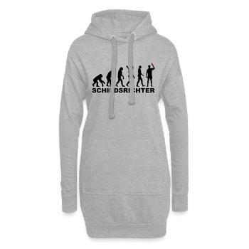 Schiedsrichter - Hoodie-Kleid - Grau meliert - Vorne