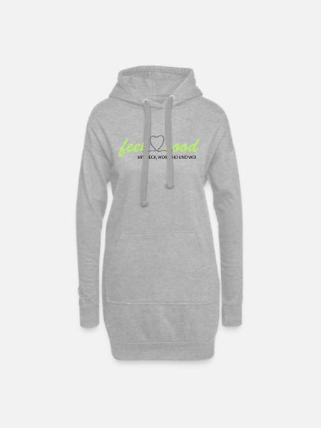 feelgood inderpfalz GRÜN WWW - Hoodie-Kleid - Grau meliert