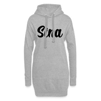 Sina - Hoodie-Kleid - Grau meliert - Vorne