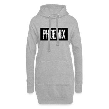 Phoenix Amériques USA Ville Cité City - Sweat-shirt à capuche long Femme - gris chiné - Devant