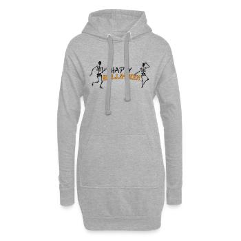 Halloween Grusel Event Süßes oder Saures für Kinde - Hoodie-Kleid - Grau meliert - Vorne
