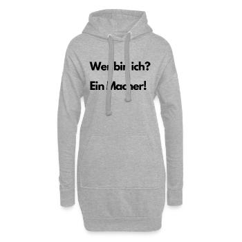 Macher #Trend - Hoodie-Kleid - Grau meliert - Vorne