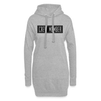 Membre d’équipage - Sweat-shirt à capuche long Femme - gris chiné - Devant