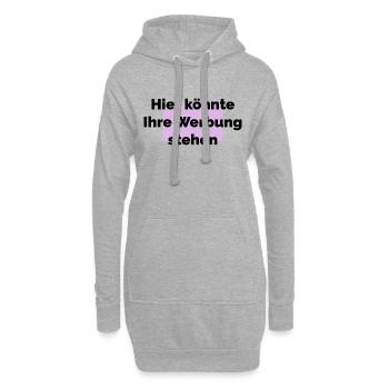 Hier könnte ihre Werbung stehen - Hoodie-Kleid - Grau meliert - Vorne