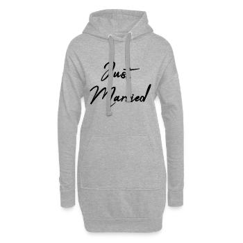 PAAR. GERADE VERHEIRATET. Junggesellinnenabschied. HEILIGER VALENTIN. MARIES - Hoodie-Kleid - Grau meliert - Vorne