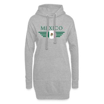 Mexiko - Hoodie-Kleid - Grau meliert - Vorne