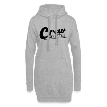 membre d’équipage - Sweat-shirt à capuche long Femme - gris chiné - Devant